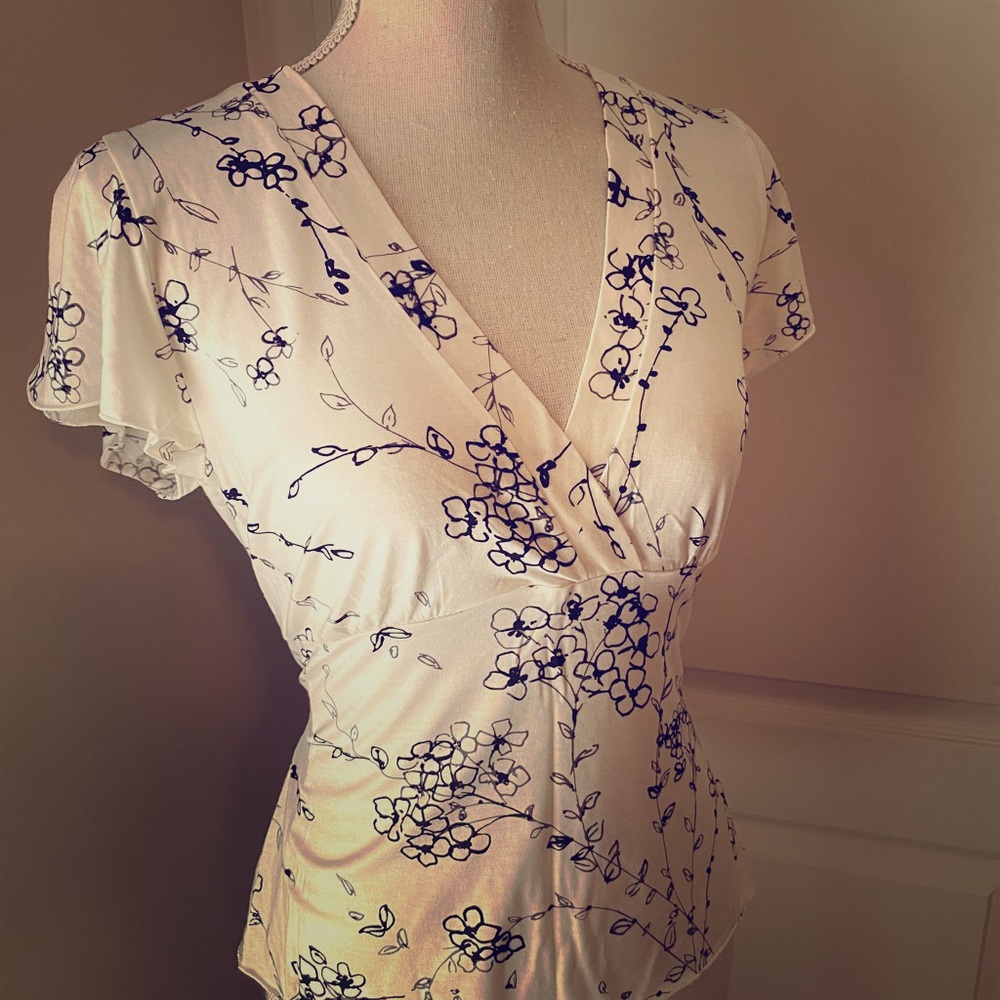 Banana republic peplum top